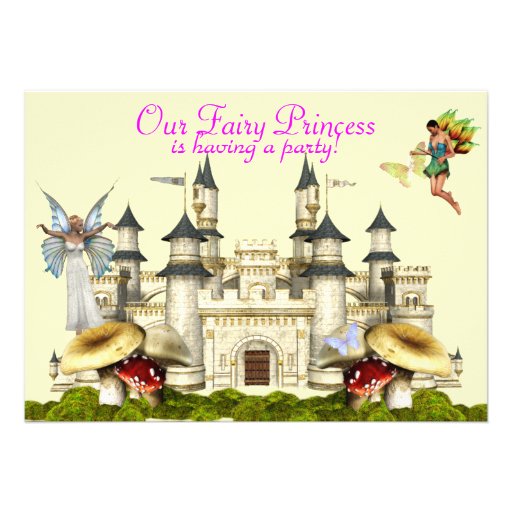 fairy princess invitation