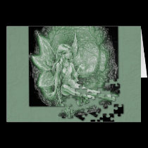 Fairy Puzzle Note Card cards