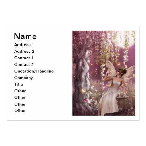 Fairy Queen Business Card (front side)
