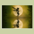Fairy reflect postcard