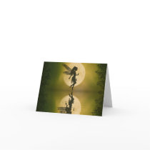Fairy Reflect Siluetts Note card by RenderlyYours Fairy Reflect Siluetts Note card