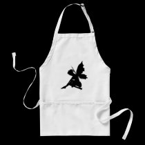Fairy Silhouette Apron by FantasyArtStudio Fairy Silhouette Apron