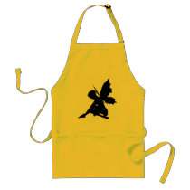Fairy Silhouette Apron by FantasyArtStudio Fairy Silhouette Apron