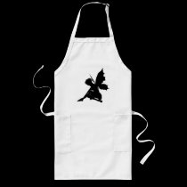 Fairy Silhouette Apron by FantasyArtStudio Fairy Silhouette Apron