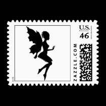 Fairy Silhouette Pose 29 Postage postage