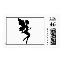 Fairy Silhouette Pose 29 Postage postage