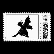 Fairy Silhouette Pose 30 Postage postage