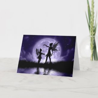 Fairy Sisters Greeting Card card