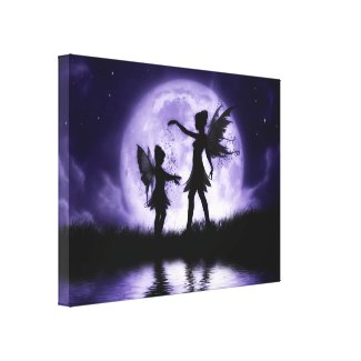 Fairy Sisters Wrapped Canvas zazzle_wrappedcanvas