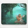 Fairy Sitting on a Mushroom Patch Mousepad