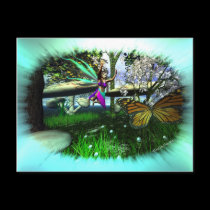 Fairy Springtime-Playing postcards