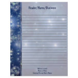Fairy Star Septagram Lined Customized Letterhead