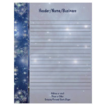 Fairy Star Septagram Lined Customized Letterhead