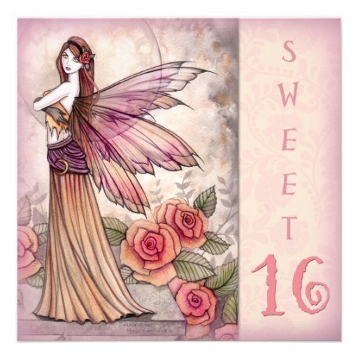 Fairy Sweet Sixteen Party Invitations