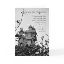 Fairy Tale Castle Bridesmaid Request Greeting Card