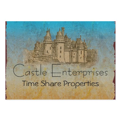 Fairy Tale Castle Business Cards (front side)