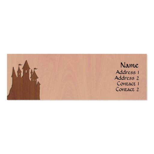 Fairy-tale Castle Profile Cards Business Card