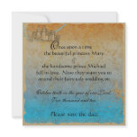 Fairy Tale Castle Save the Date Card Custom Invite