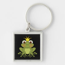 Fairy Tale Frog Prince with Crown Keychains