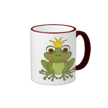 Fairy Tale Frog Prince with Crown Mug