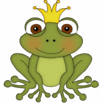Fairy Tale Frog Prince with Crown Cut Out