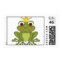 Fairy Tale Frog Prince with Crown Stamps