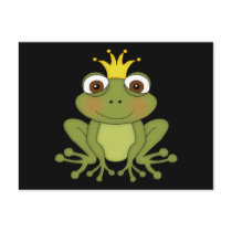 Fairy Tale Frog Prince with Crown Postcards