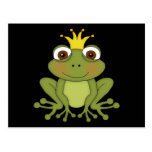 Fairy Tale Frog Prince with Crown Postcards
