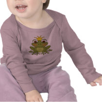 Fairy Tale Frog Prince With Crown Tshirt