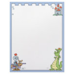 Fairy Tale Knight and Dragon Personalized Letterhead