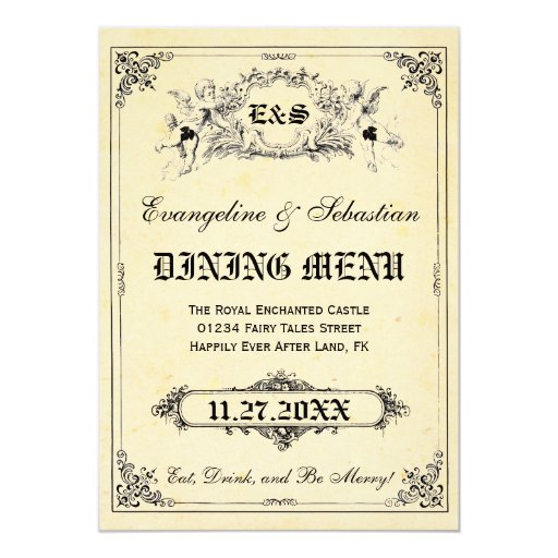 Announcements wedding tale Storybook Menu Wedding Cards menu fairy Personalized Tale Fairy Announcements wedding tale Storybook Menu Wedding Cards menu fairy Personalized Tale Fairy