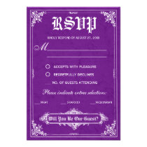 Fairy Tale Storybook Wedding RSVP Cards invitations