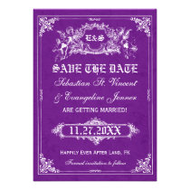 Fairy Tale Storybook Wedding Save the Date Cards invitations