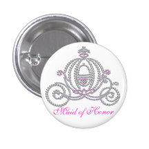 Fairy tale Theme Maid of Honor Button