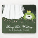 Fairy Tale Wedding Bride & Frog Prince Mouse Pads