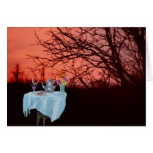 Fairy Tea Party 4 Greeting Cards