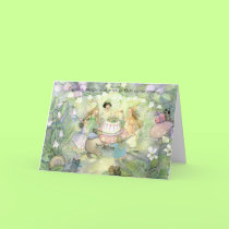 Fairy tea party invitations cards