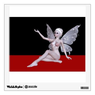 Fairy that is without clothes faerie wall graphic