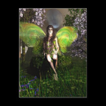 Fairy Vineglitter postcards