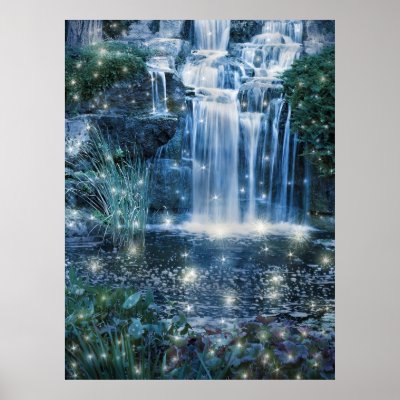 Fairy waterfall posters