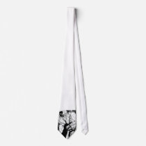 FAIRY WEBBY TREE B&W NECKWEAR