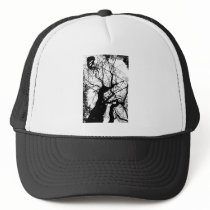 FAIRY WEBBY TREE BUBBLES B&W HAT