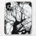 FAIRY WEBBY TREE BUBBLES B&W MOUSEPAD