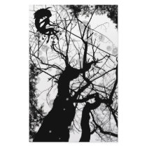 FAIRY WEBBY TREE BUBBLES B&W STATIONERY DESIGN