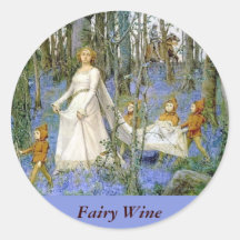 Fairy Wine Labels Sticker