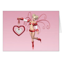 Fairy Wings Of Love Valentine's Day Card card