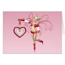 Fairy Wings Of Love Valentine's Day Card by mariannegilliand Fairy Wings Of Love Valentine's Day Card