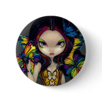 "Fairy with a Butterfly Mask" Button