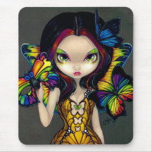 "Fairy with a Butterfly Mask" Mousepad