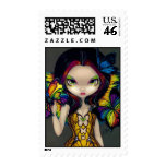 "Fairy with a Butterfly Mask" Stamp